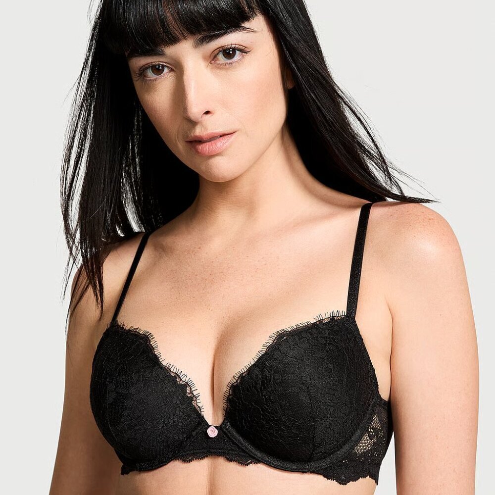 Victoria's Secret Dream Angels Pink  lace push-up bra 36DD - Picture 3 of 5